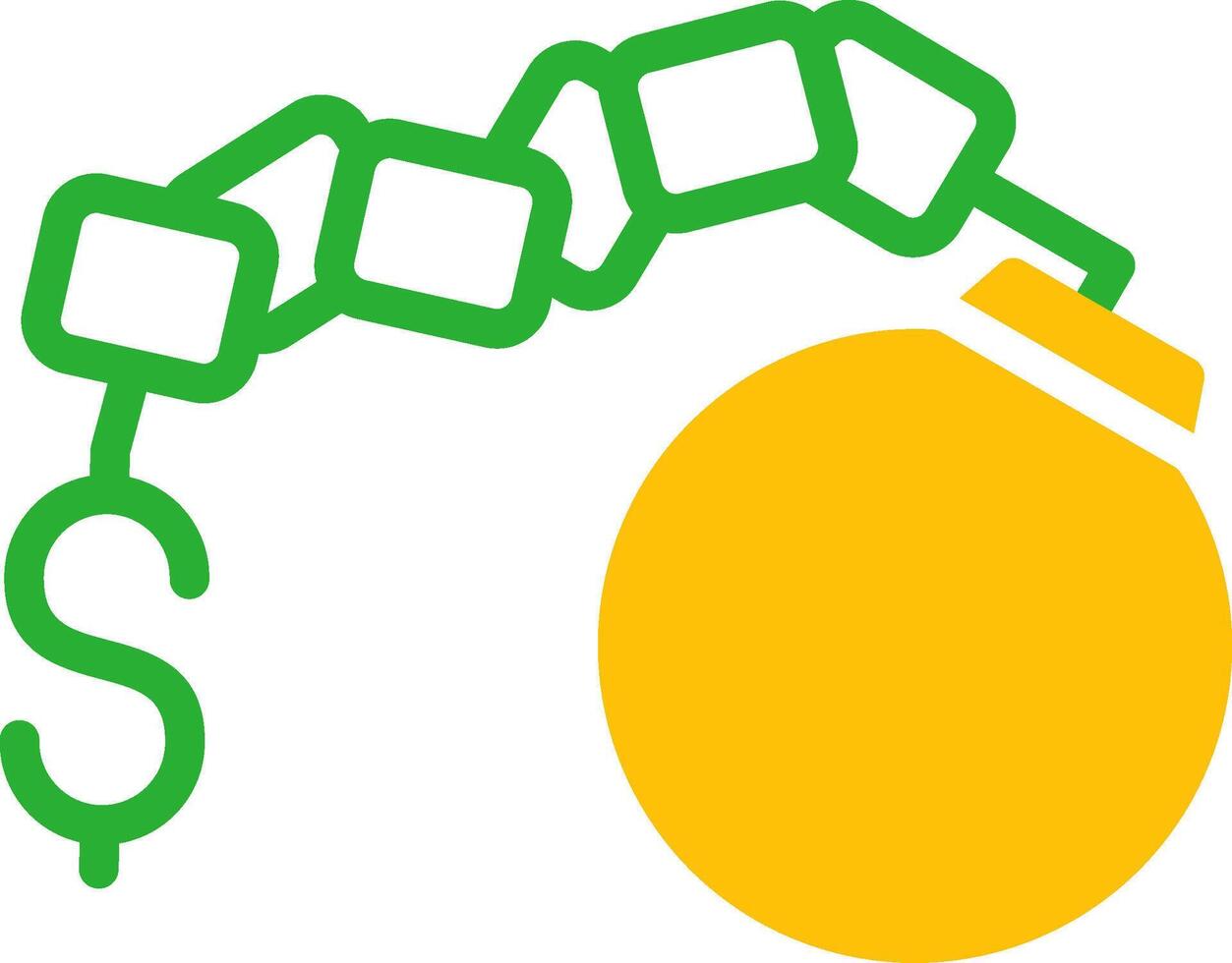 Line Two Colour vector