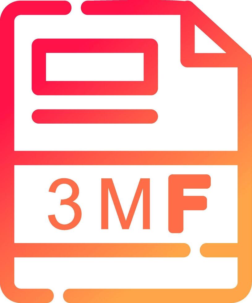 3MF Creative Icon Design vector