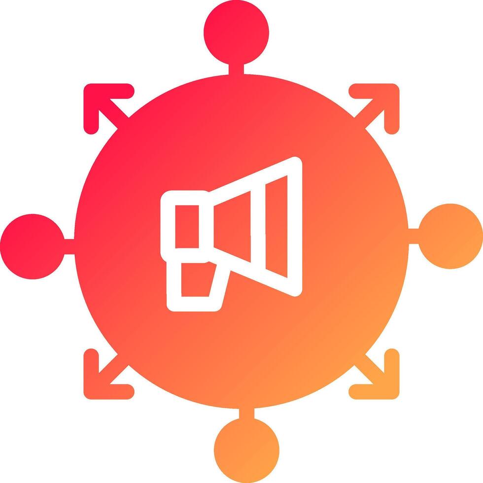 glyph  colour Gradient Circle vector