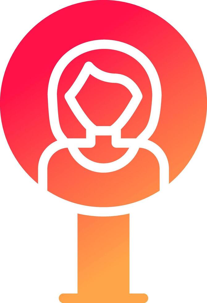 glyph  colour Gradient Circle vector