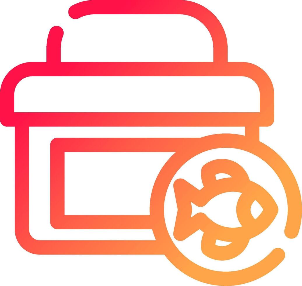 Tackle Box Creative Icon Design vector