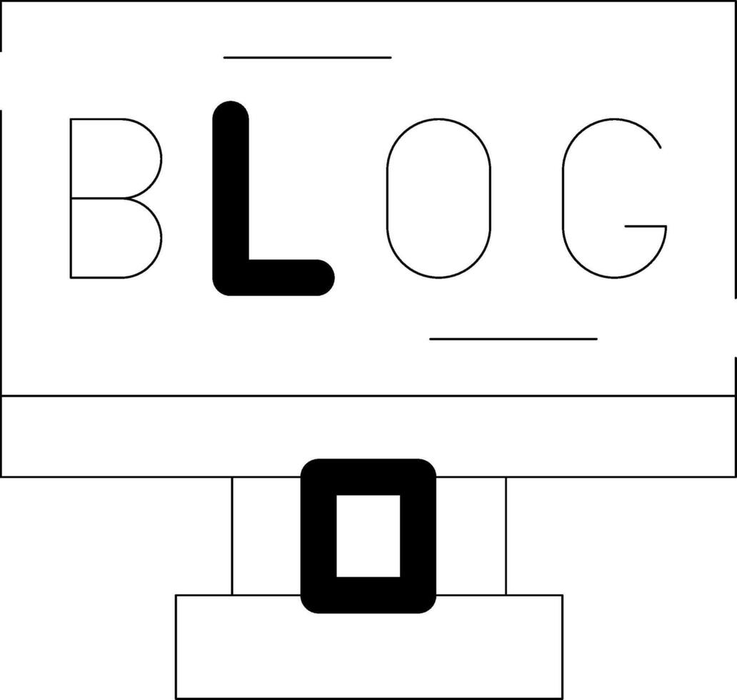 Blogging Creative Icon Design vector