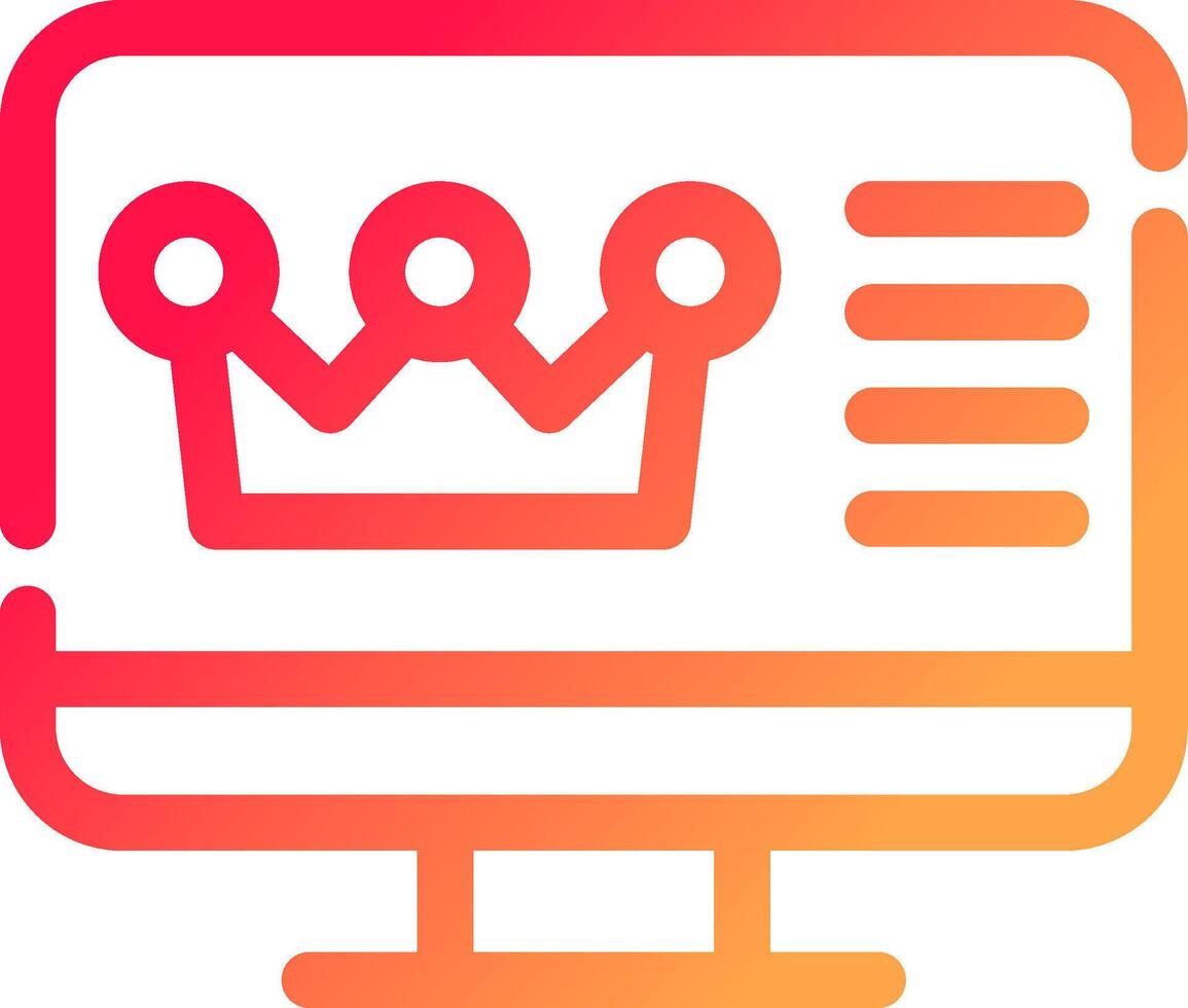 Premium Content Creative Icon Design vector