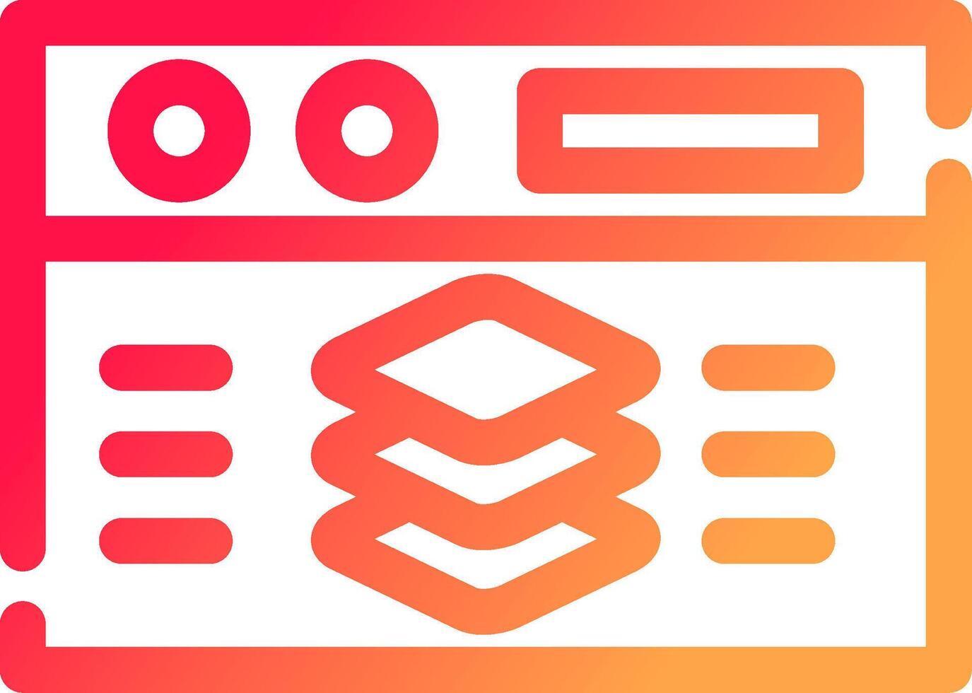 Full Stack Developer Creative Icon Design vector