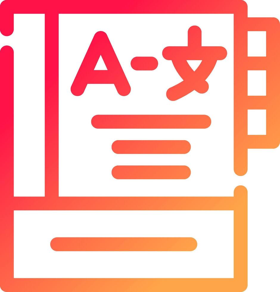 Language Learning Creative Icon Design vector