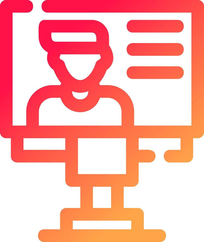 glyph  colour Gradient Circle vector