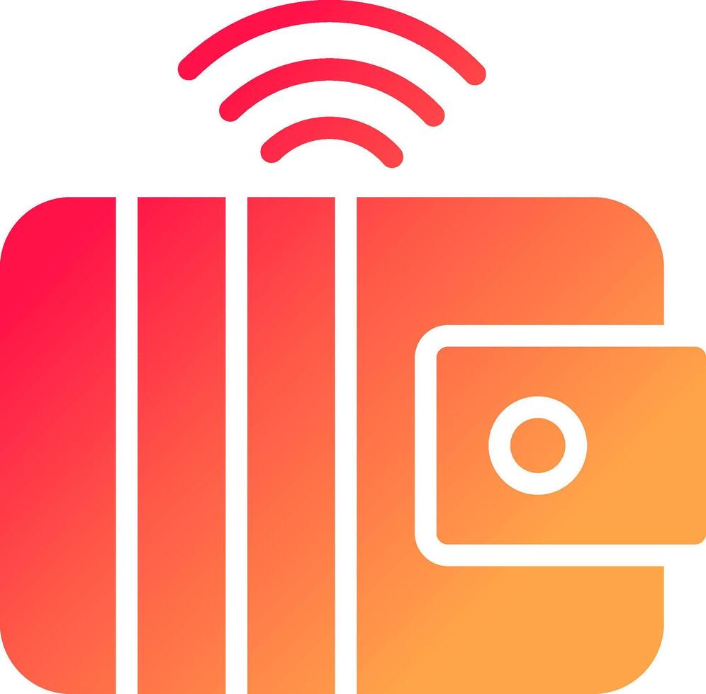 Smart Wallet Creative Icon Design vector