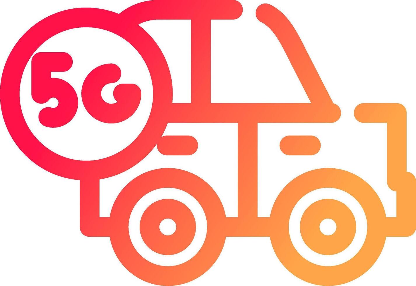 Smart Car Creative Icon Design vector