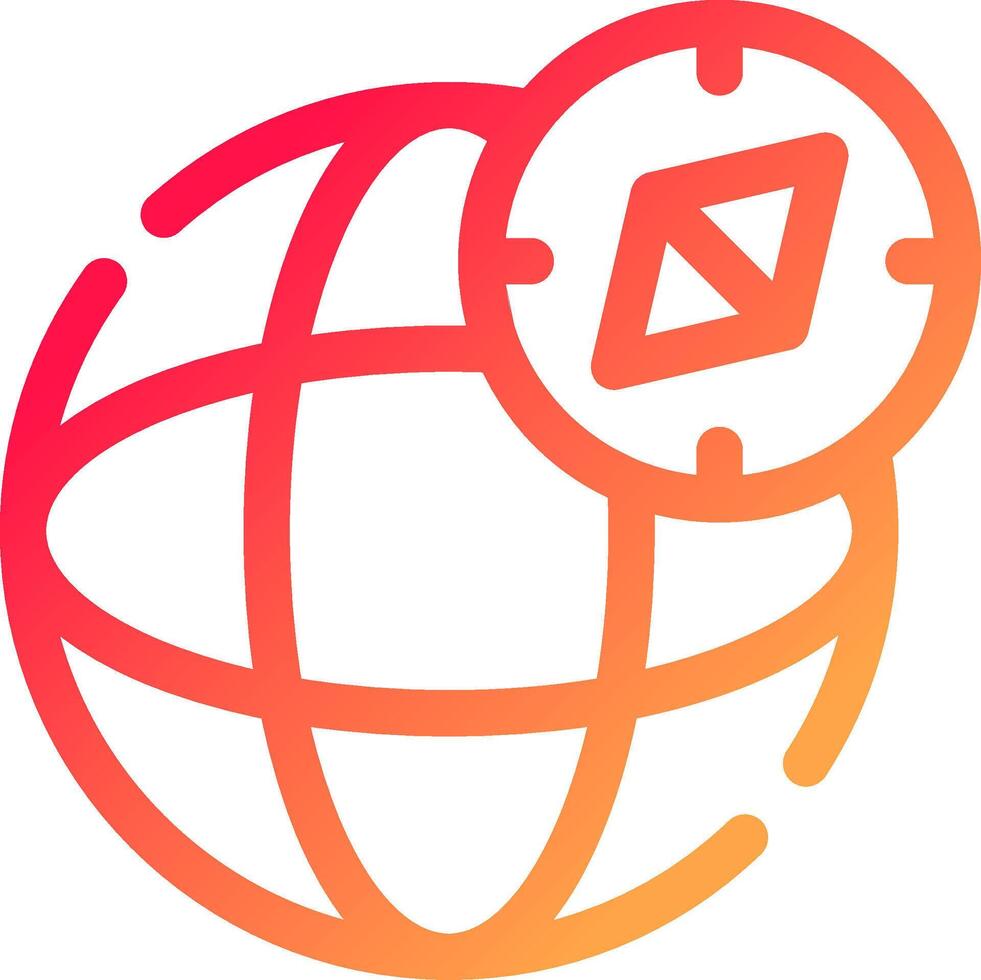 glyph  colour Gradient Circle vector
