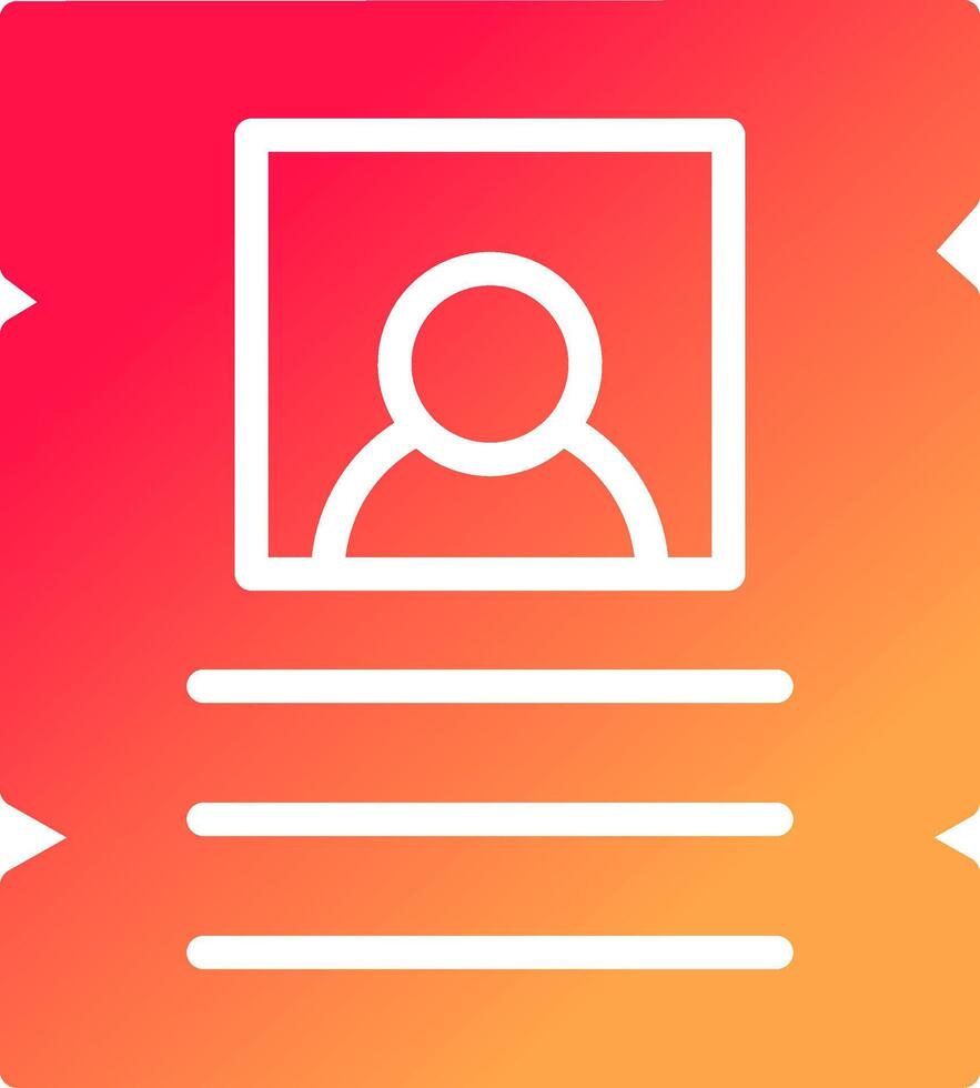 glyph Gradient Circle vector