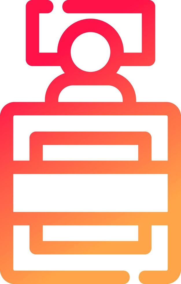 glyph Gradient Circle vector