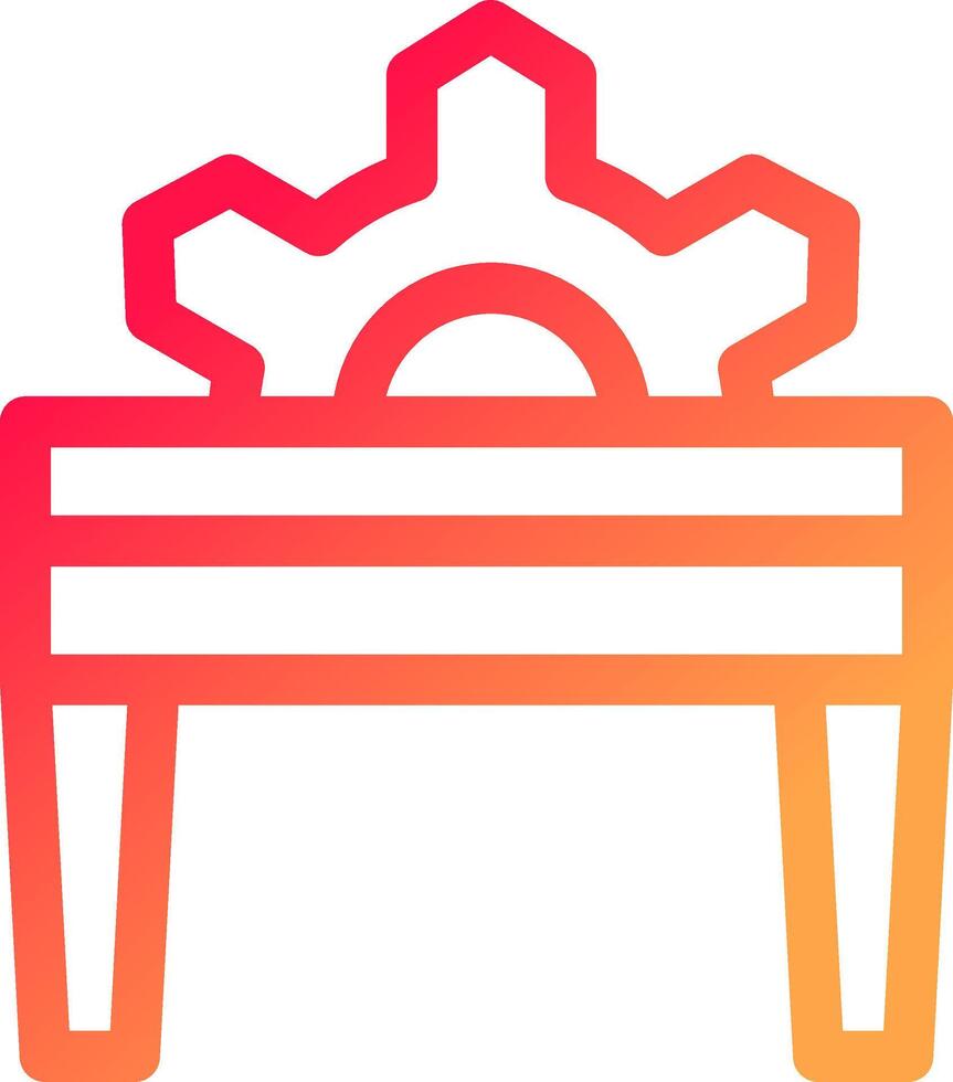 Table Saw Creative Icon Design vector