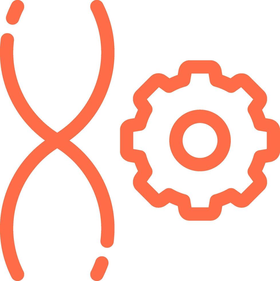 Genetic Engineering Creative Icon Design vector