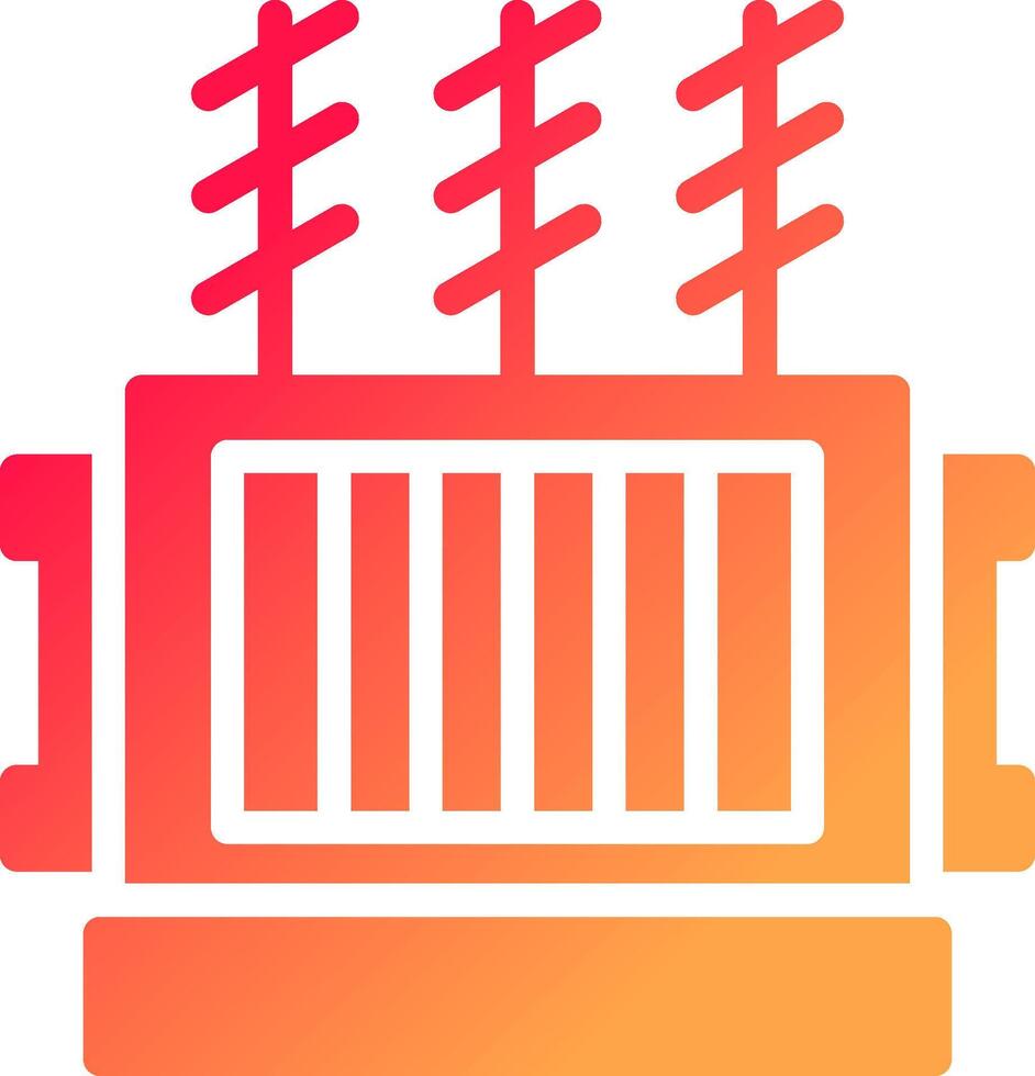 Power Transformer Creative Icon Design vector