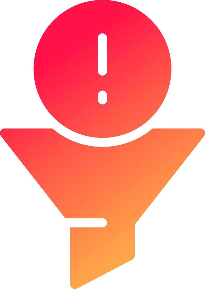 Filtering Creative Icon Design vector