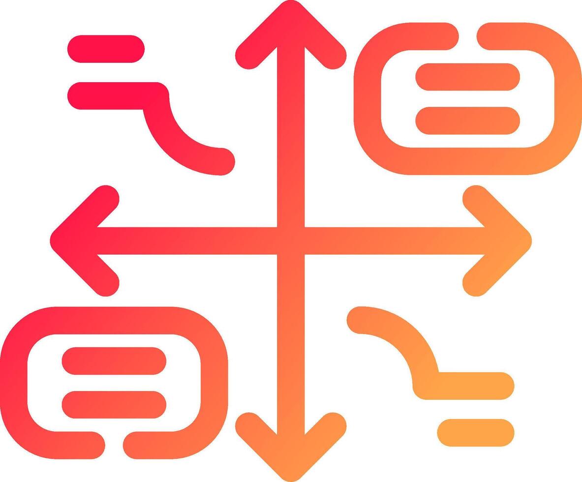 Grid Matrix Creative Icon Design vector