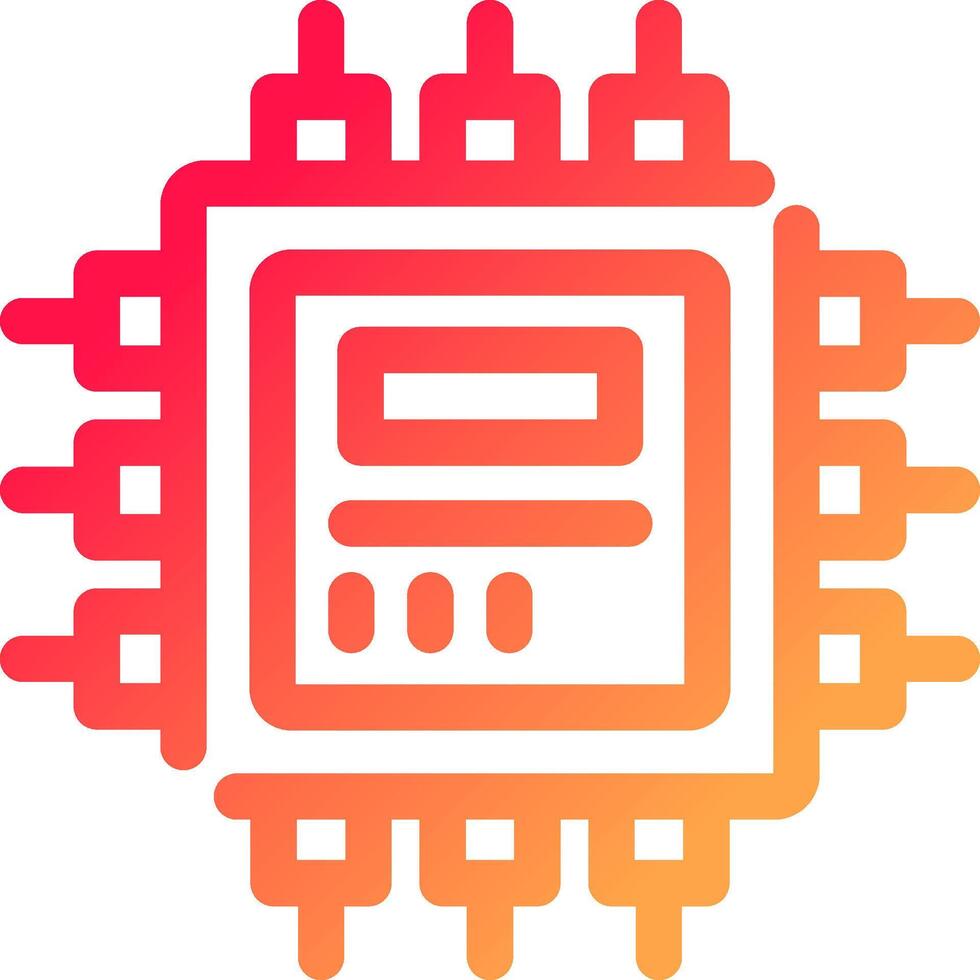 Cpu Creative Icon Design vector