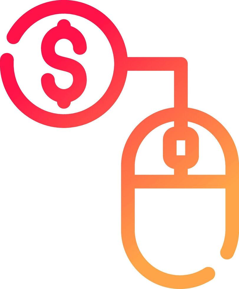 Pay Per Click Creative Icon Design vector