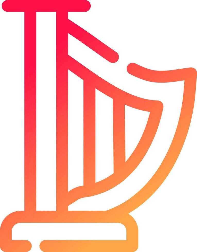 Harp Creative Icon Design vector