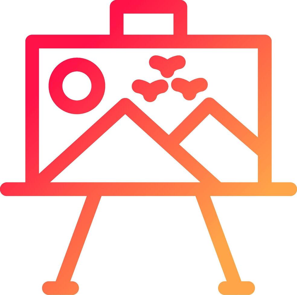 Paint Canvas Creative Icon Design vector