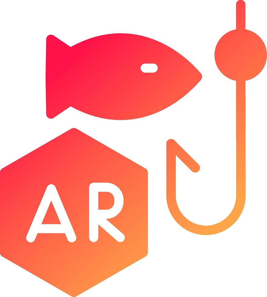 Ar Fishing Creative Icon Design vector