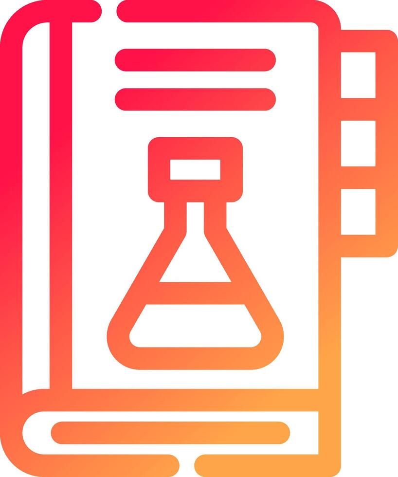 círculo de gradiente de glifo vector