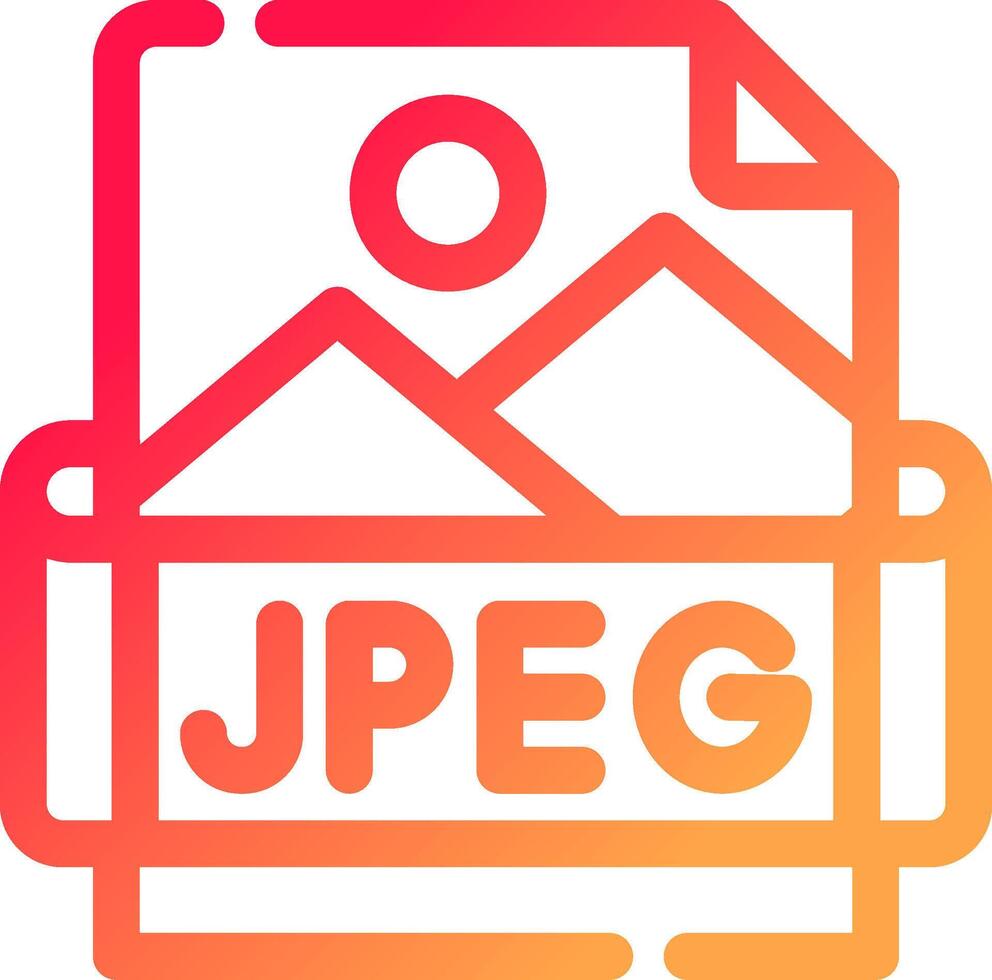 Jpeg Creative Icon Design vector