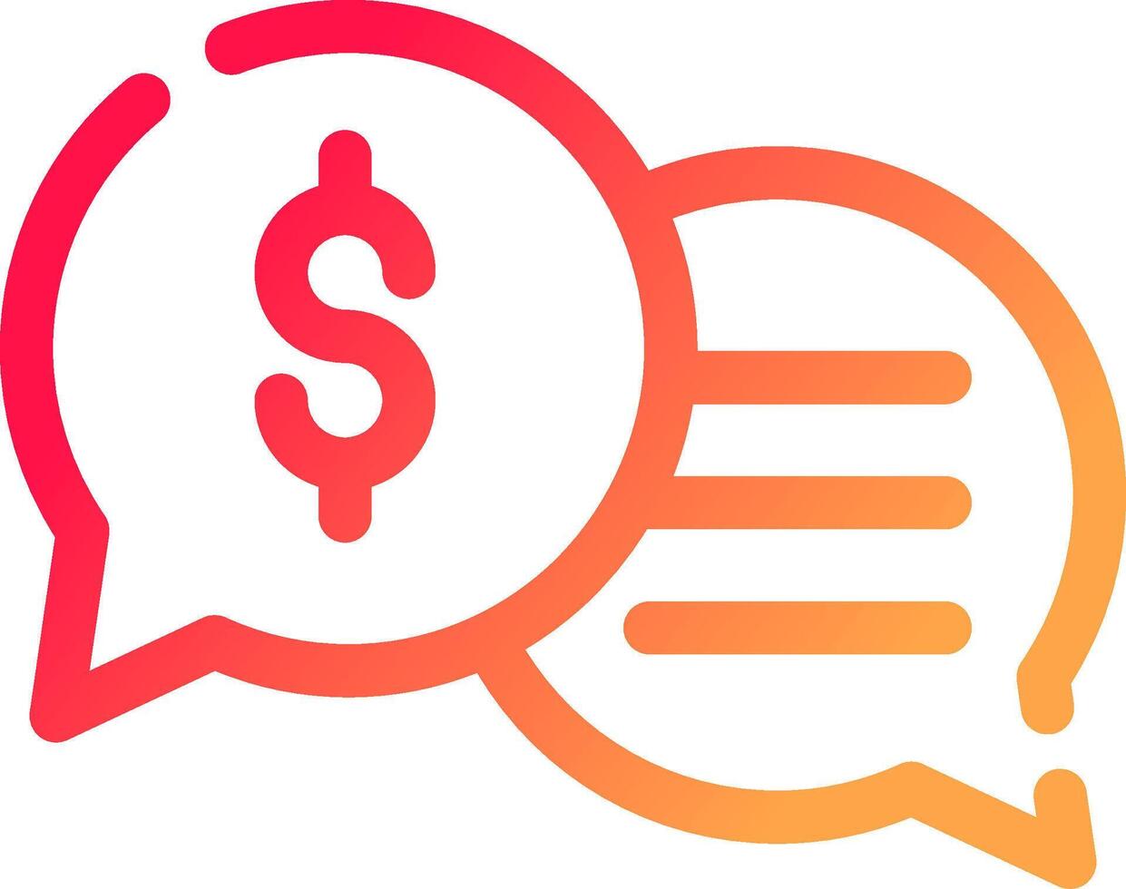 Business Dialog Creative Icon Design vector