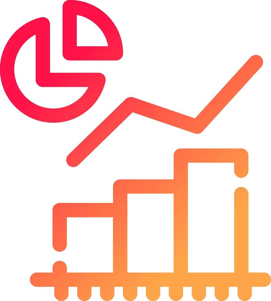 Statistical Analysis Creative Icon Design vector