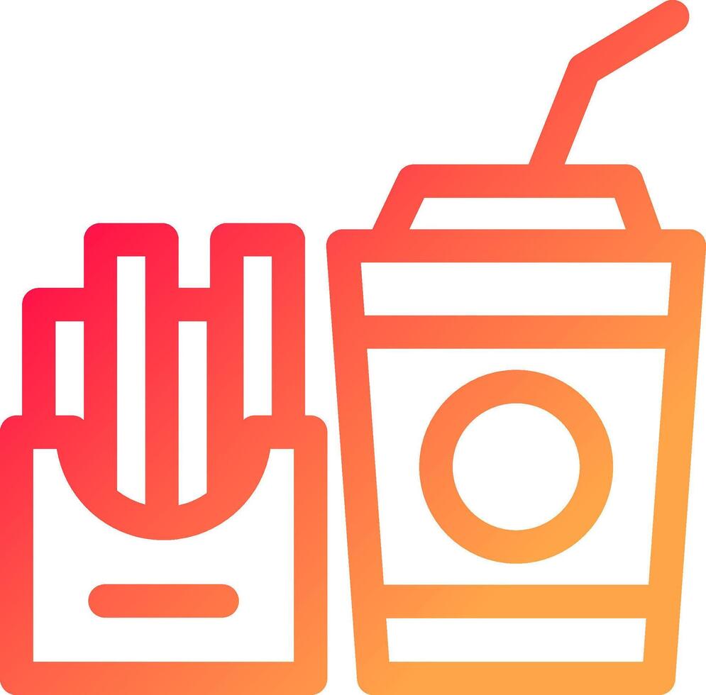 Fast Food Creative Icon Design vector