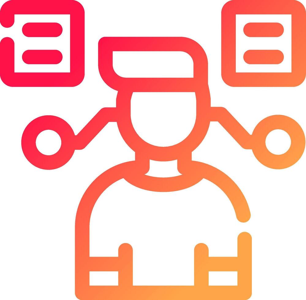 User Predictions Creative Icon Design vector