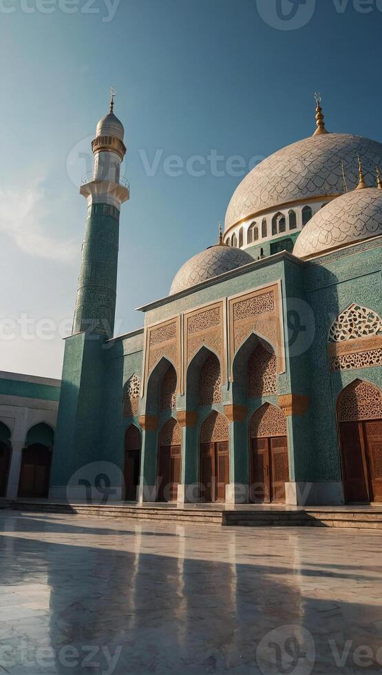 AI generated Intricate mosque building and architecture photo