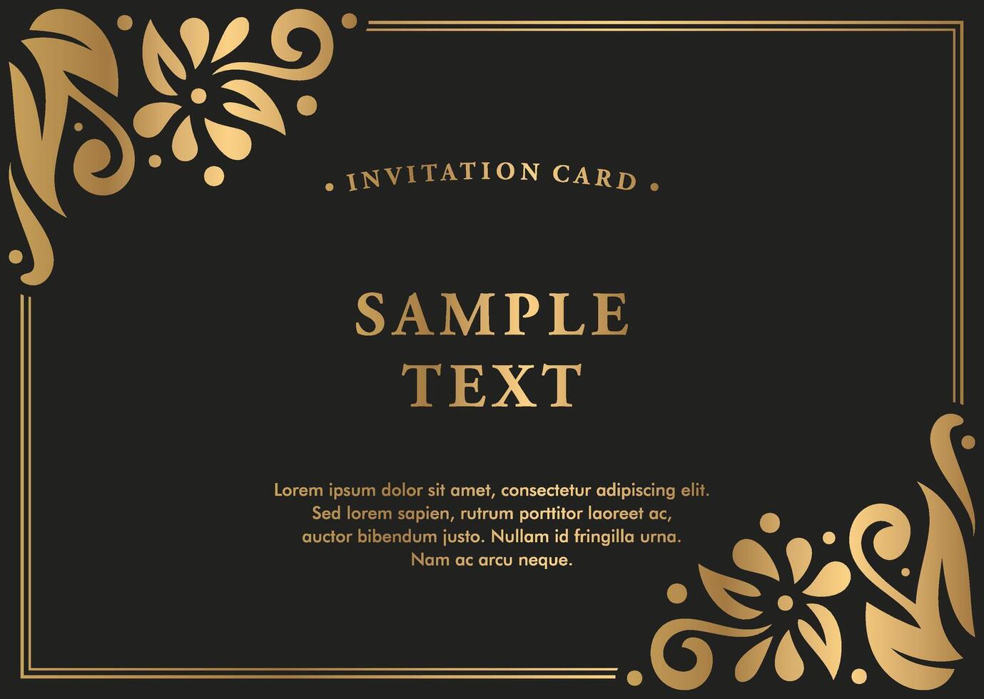 Ornamental save the date wedding invitation vector