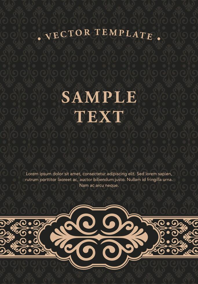 Abstract mandala background with a vintage damask pattern design vector