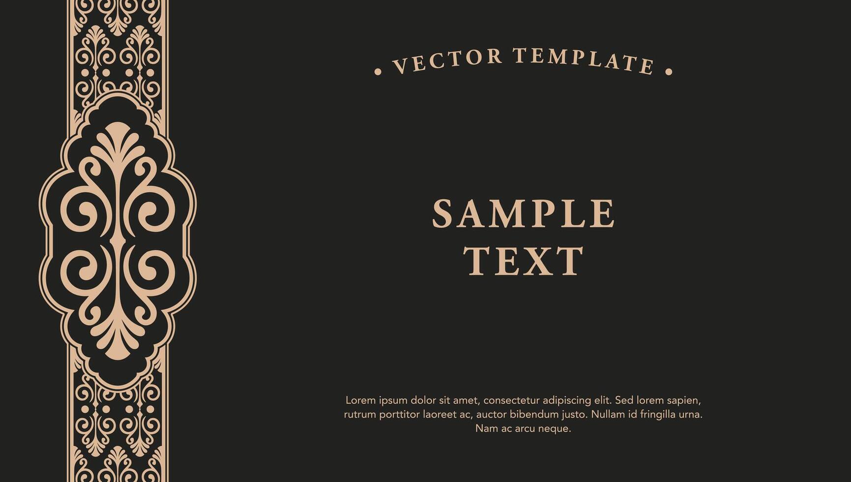 Abstract mandala background with a vintage damask pattern design vector