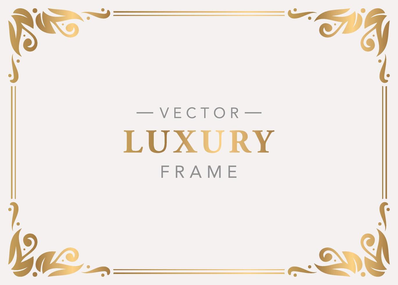 Decorative vintage frames and borders. Vector design. floral ornament