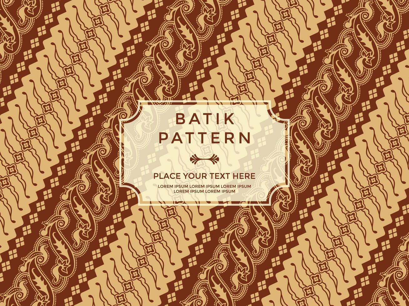 Seamless Batik Pattern Traditional Indonesian Batik Design Vector