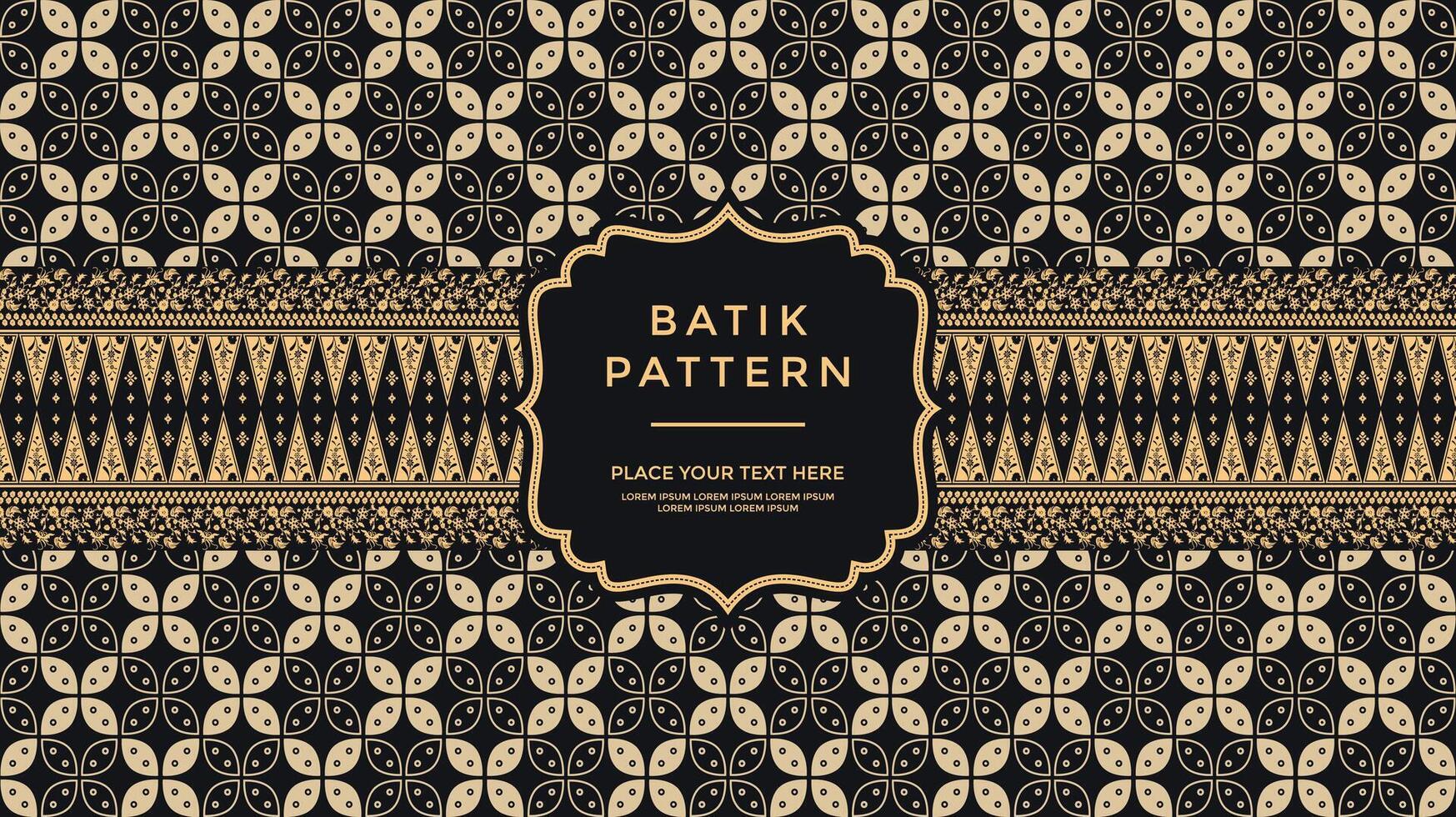 luxury and elegant vector javanese batik pattern template