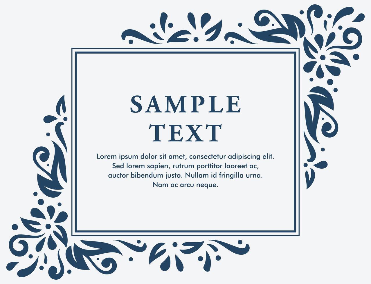 Ornamental save the date wedding invitation vector