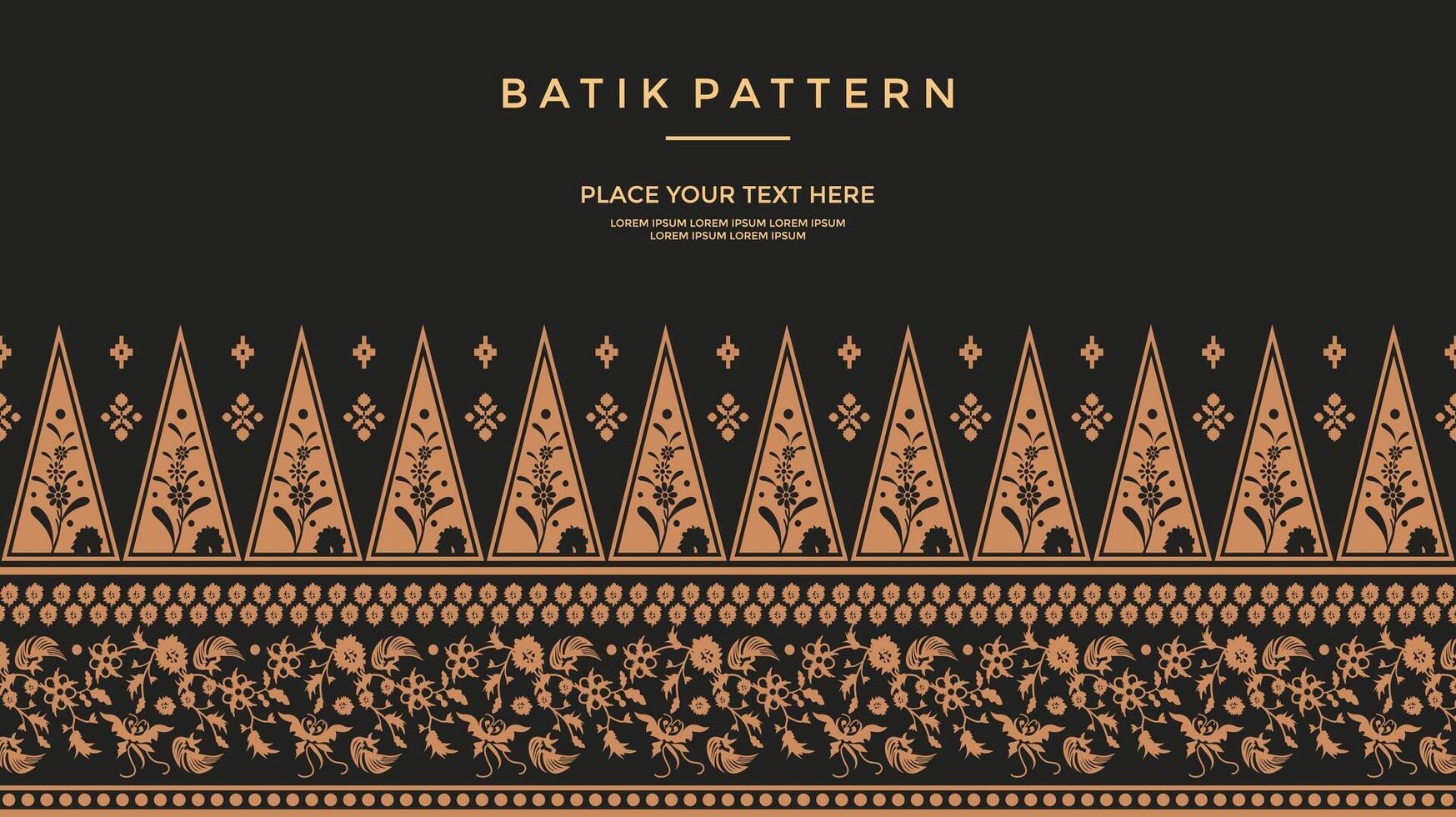 luxury and elegant vector javanese batik pattern template