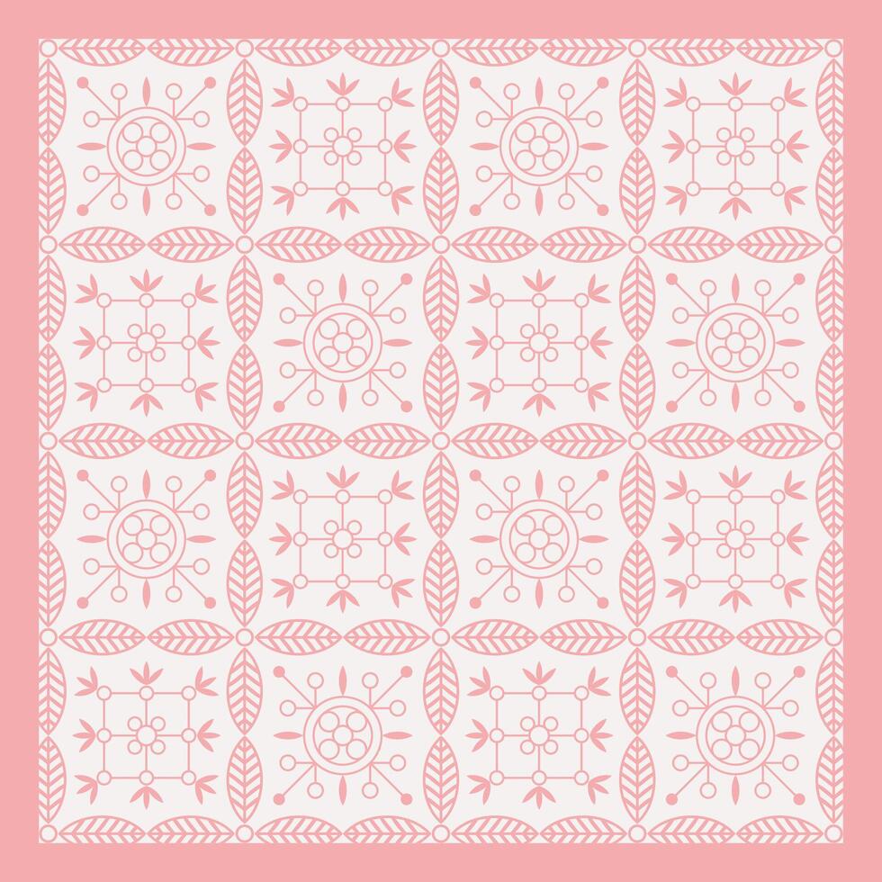 Pink Floral Seamless Pattern background vector