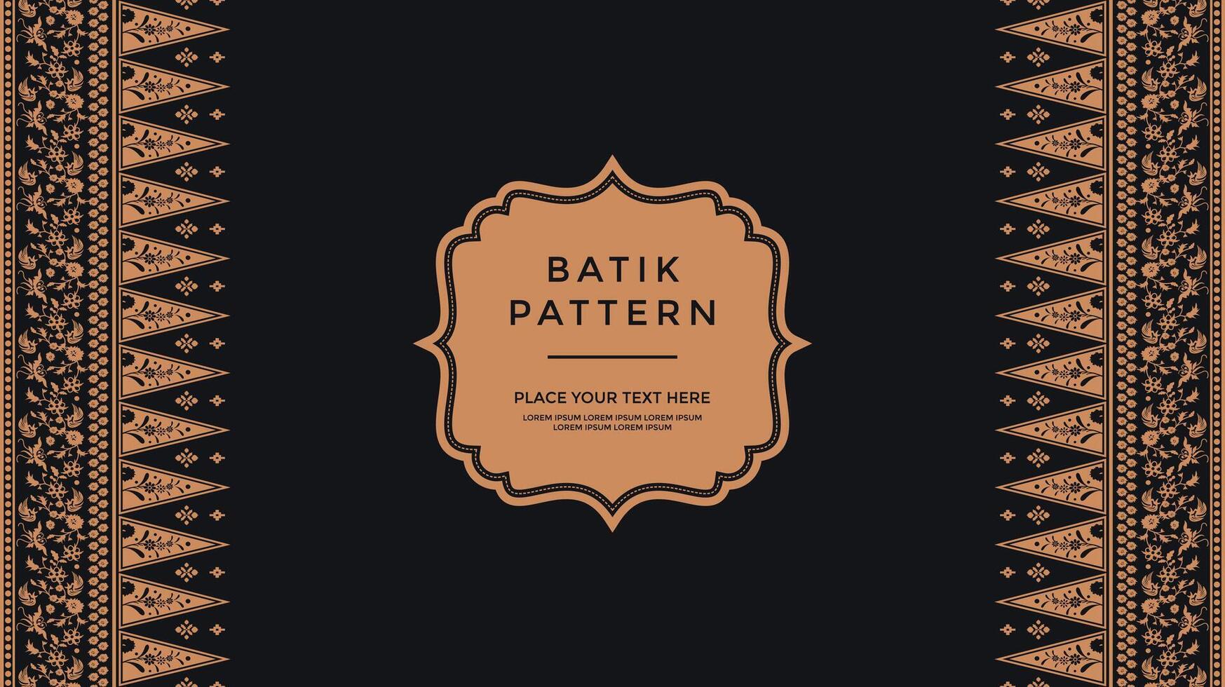 luxury and elegant vector javanese batik pattern template