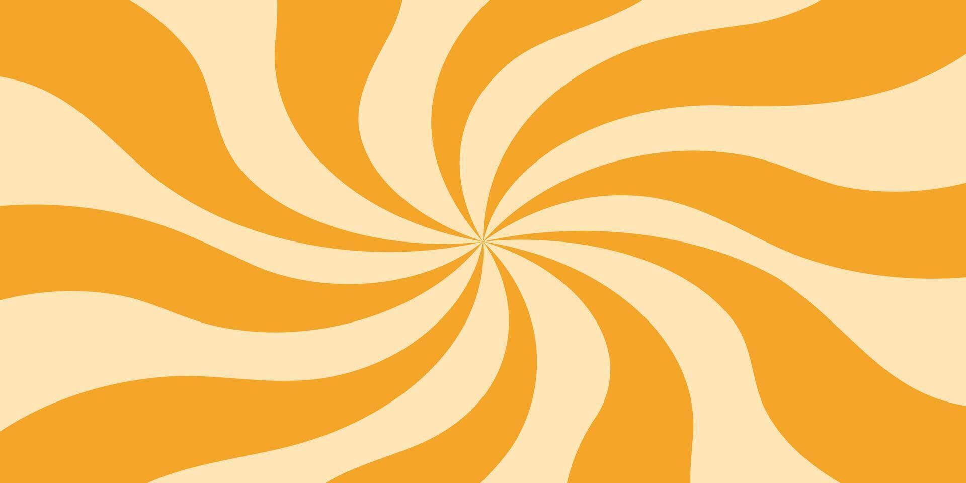 sunburst retro 70s abstract colorful vector background