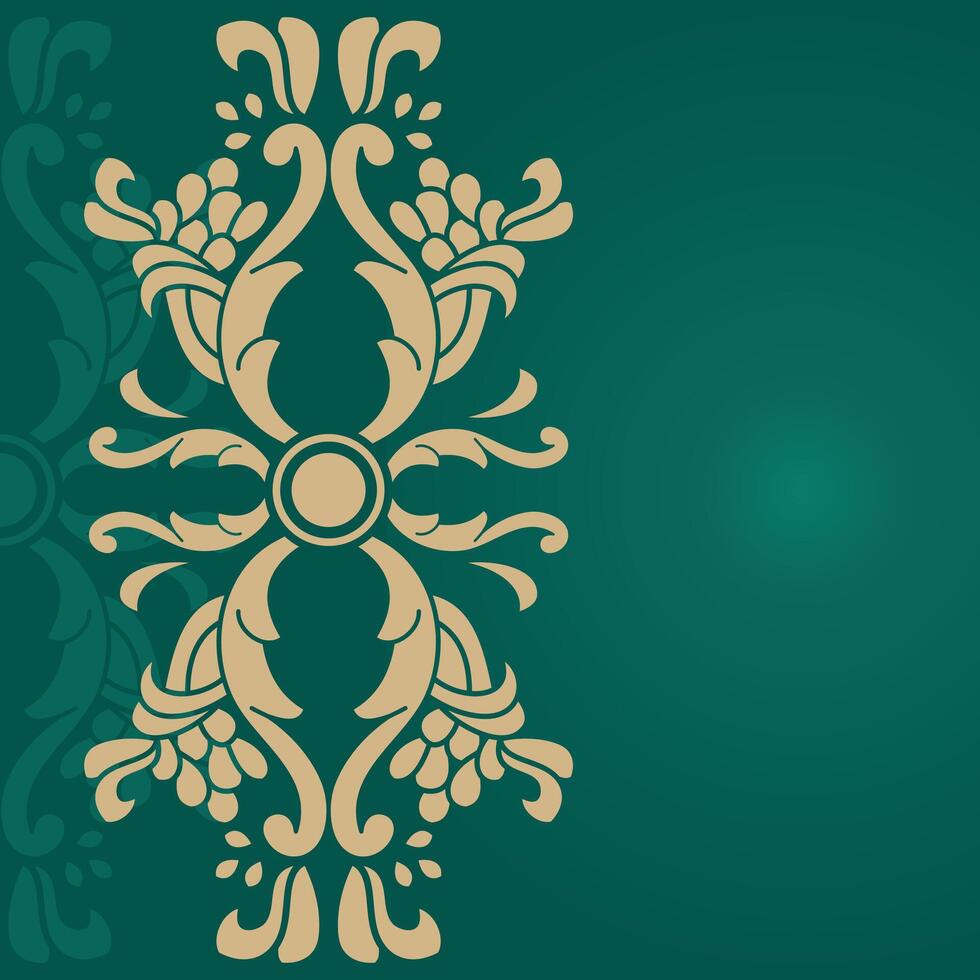 Floral border frame greeting card vector ornamen