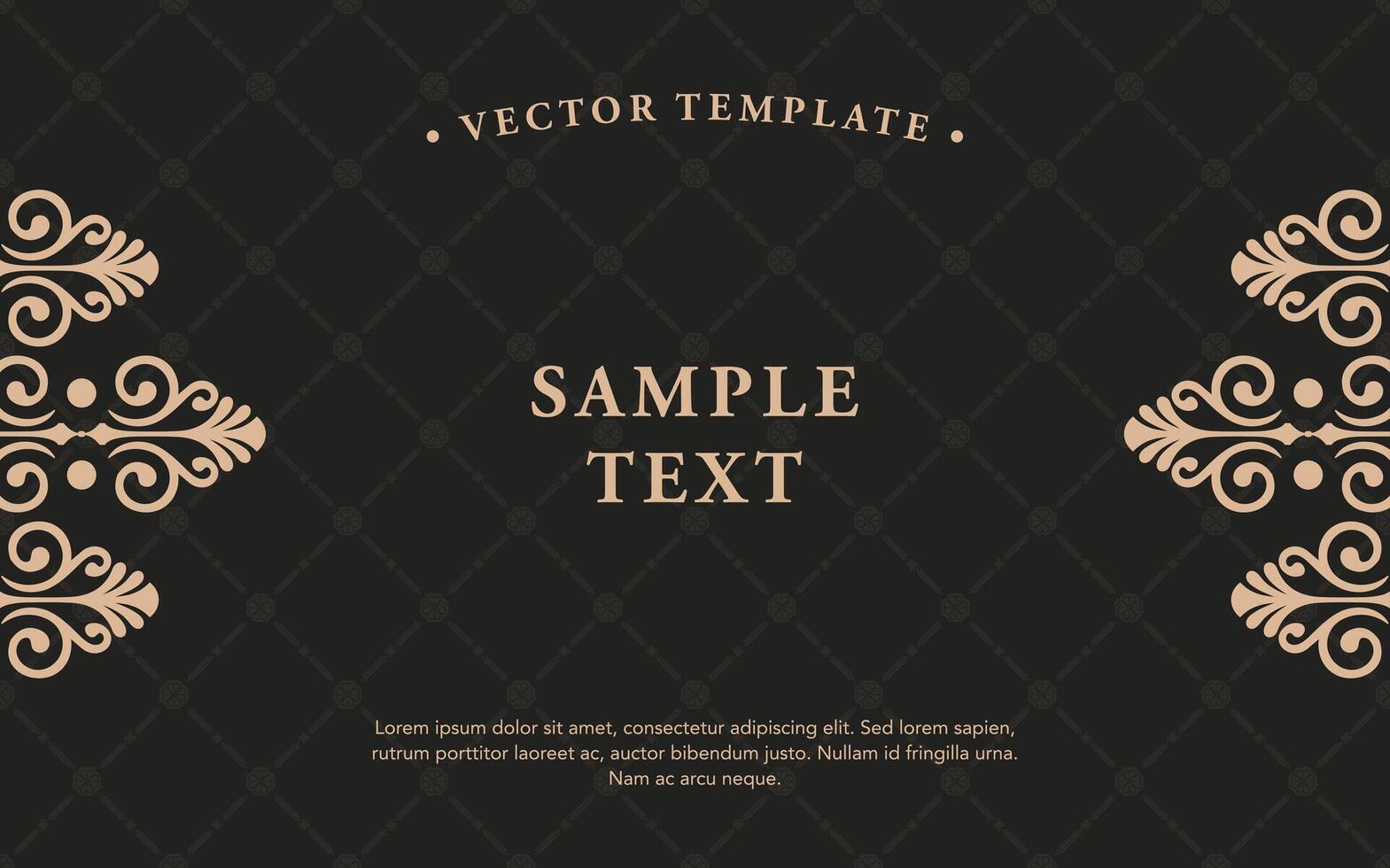 Abstract mandala background with a vintage damask pattern design vector