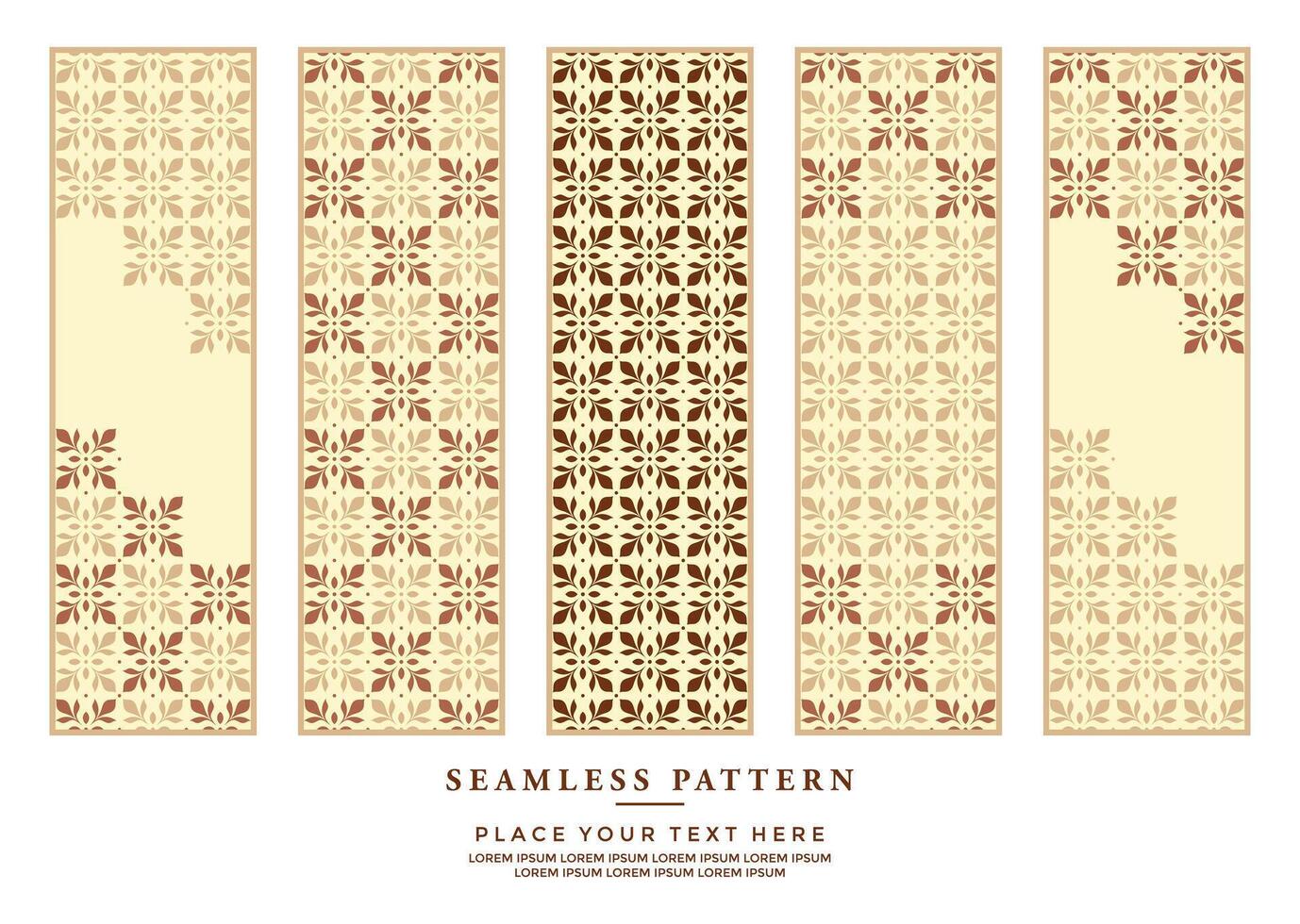 Simple and luxury pattern  background with ethnic elements vector