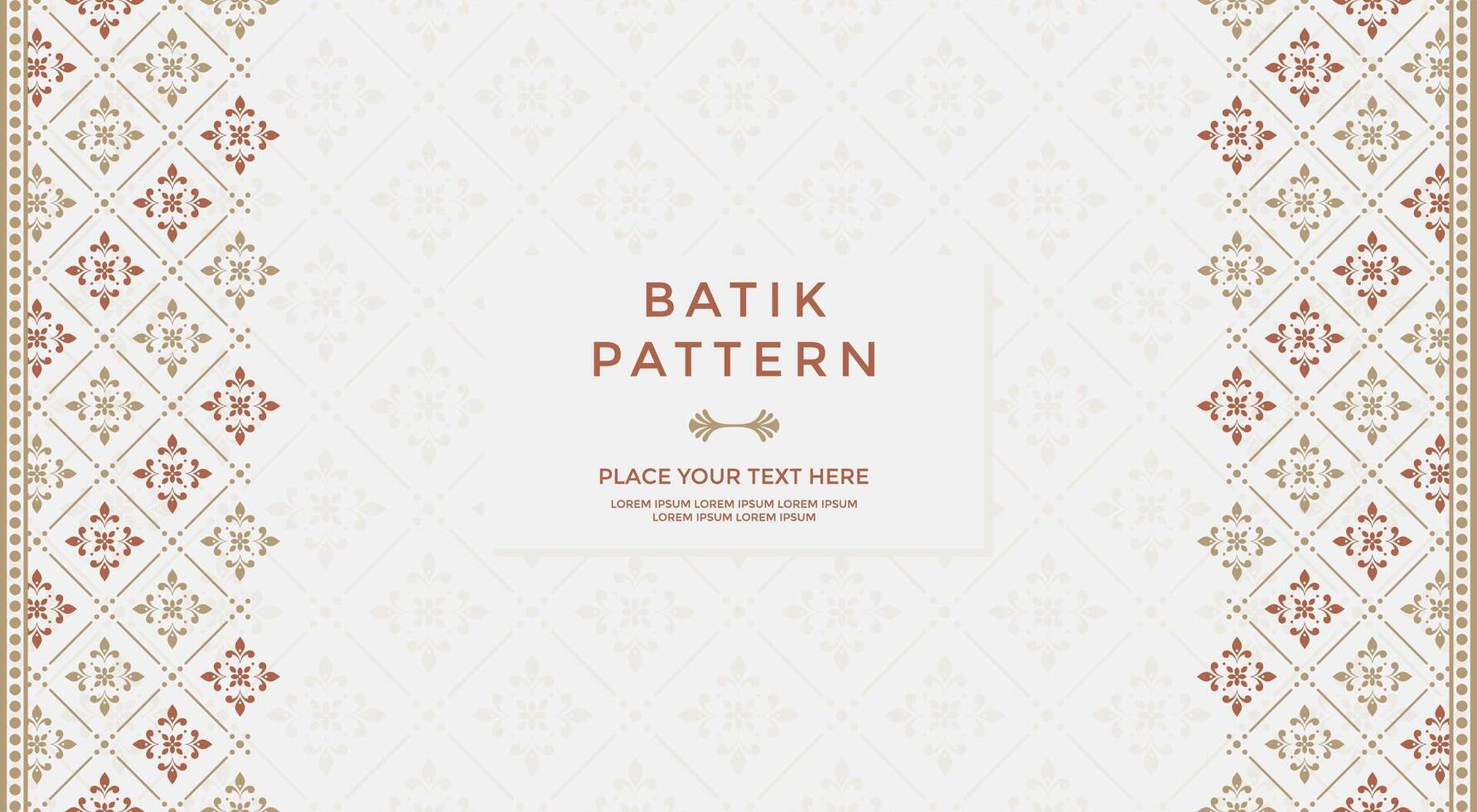 Simple and luxury pattern  background with ethnic elements vector