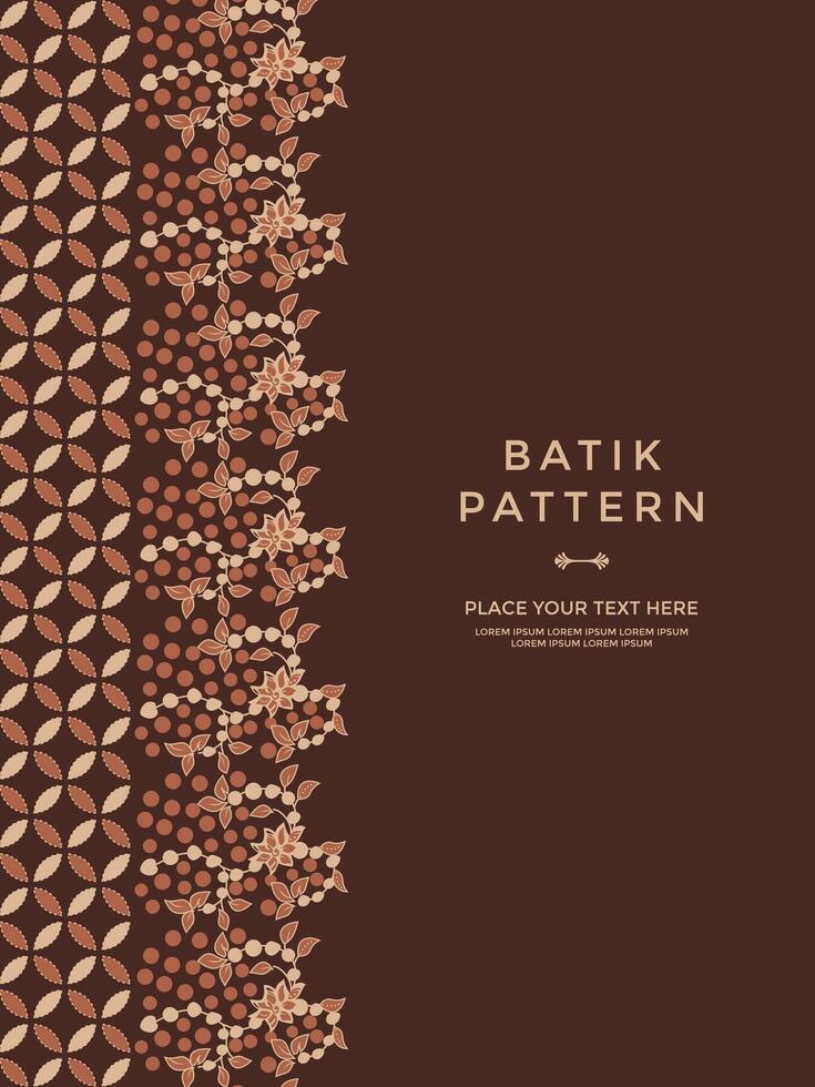 lujo y elegante vector javanés étnico batik modelo modelo