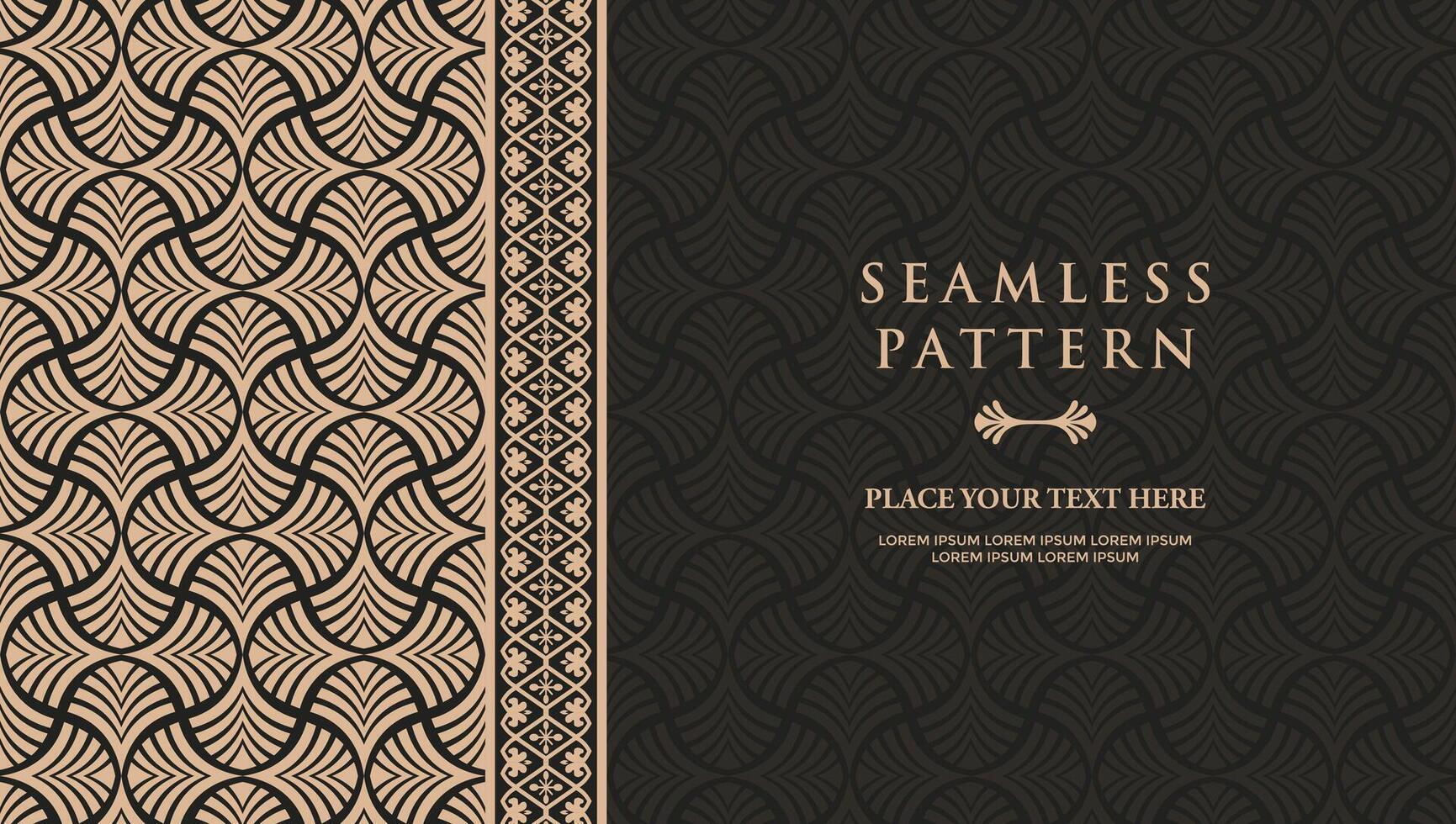 Abstract mandala background with a vintage damask pattern design vector