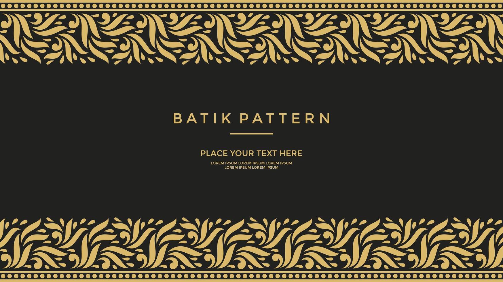 Vector - Luxury and elegant javanese batik Sogan Motif template